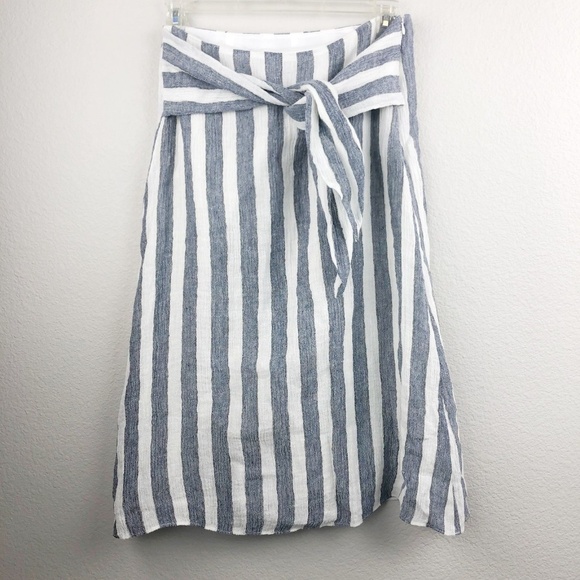 NWT J. Crew Womens Point Sur Tie-Waist Linen Skirt - Picture 2 of 8